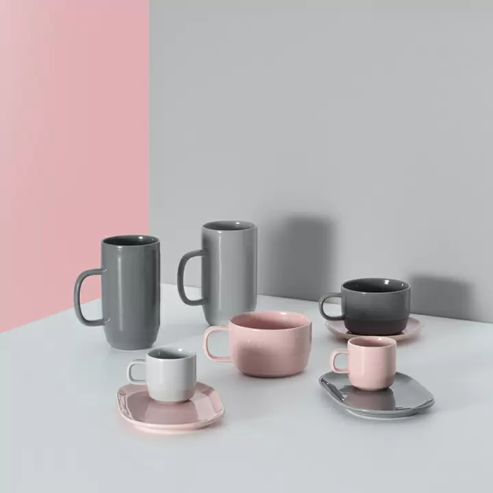 Чашка для каппучино cafe concept 400 мл розовая
