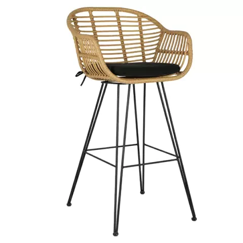 Стул барный vetle bent, ротанг