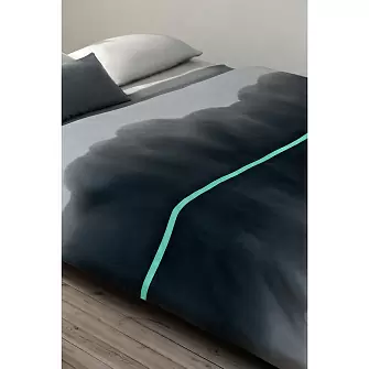 Комплект постельного белья из умягченного сатина из коллекции slow motion, mint, 150х200 см