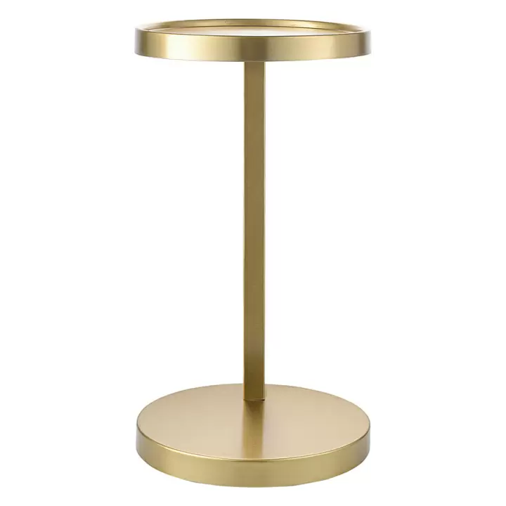 Столик приставной yanis, D25,5 см, золотой