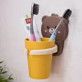 Настенный держатель для зубных щеток ILikeGift Bear