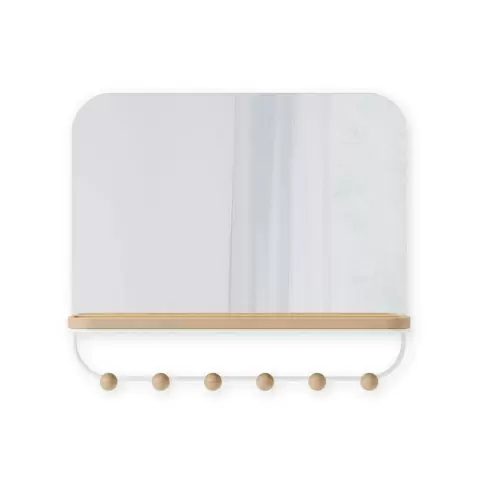 Зеркало с полкой и крючками Umbra Estique
