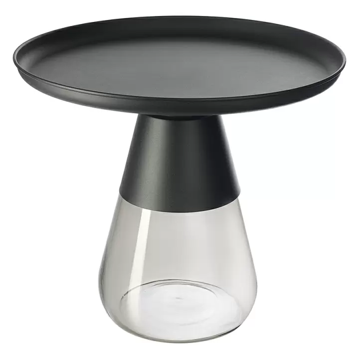 Столик кофейный dahl, D60х52 см, черный/серый