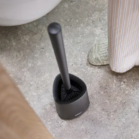 Ершик для унитаза с подставкой Joseph Joseph Flex 360 Lite, черный матовый
