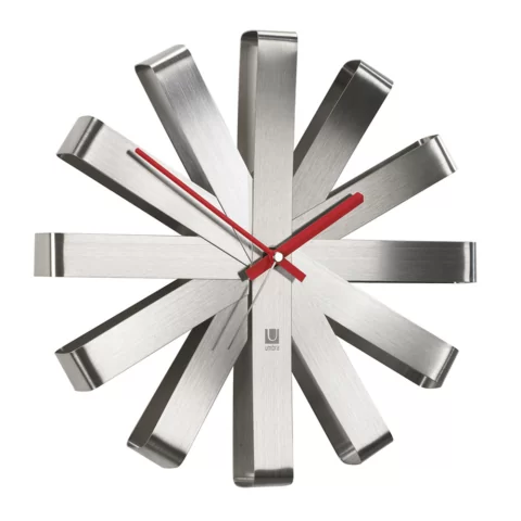 Часы настенные Umbra Ribbon D30 см, сталь