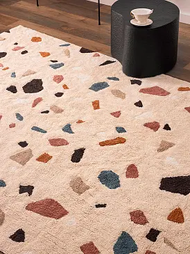 Ковер из хлопка terrazzo poetry из коллекции ethnic, 160х230 см