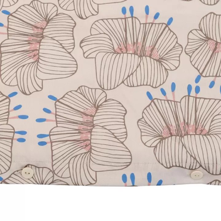 Комплект постельного белья из сатина с принтом "Цветы" из коллекции prairie, 150х200 см