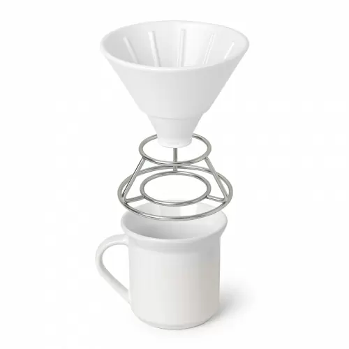 Набор для заваривания кофе методом Пуровер Umbra Perk, белый