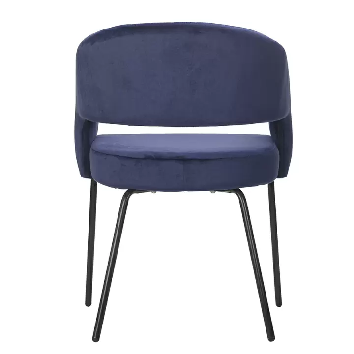 Кресло ariadna, велюр, синее