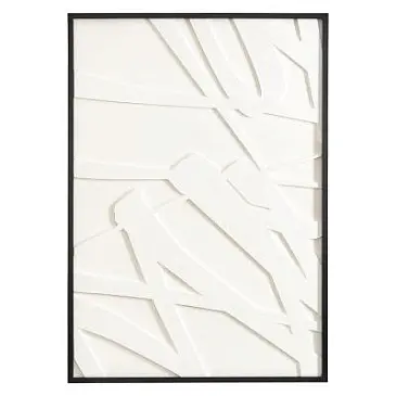 Панно декоративное с эффектом 3d minimalism, с черной рамой, 70х100 см