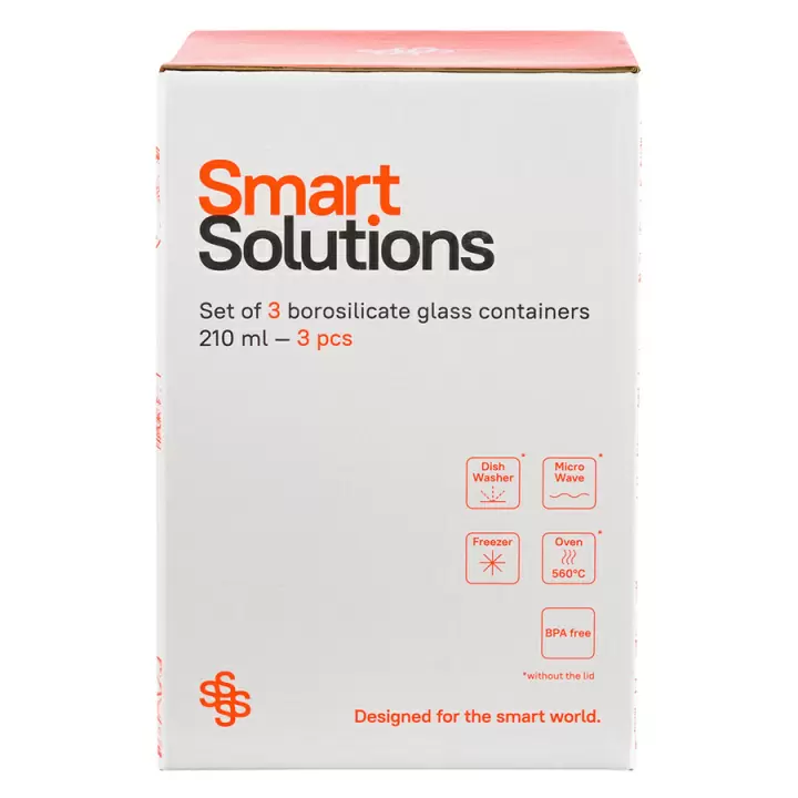 Набор контейнеров для запекания и хранения Smart Solutions Pastel, 3 шт