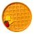 Поднос декоративный, good morning, waffle, D18,5 см