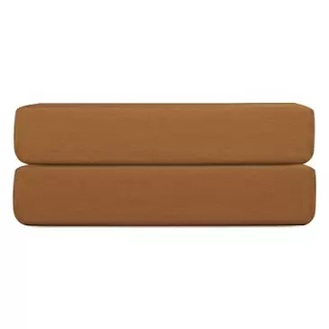Простыня на резинке из сатина из коллекции meditation, caramel, 180х200х30 см
