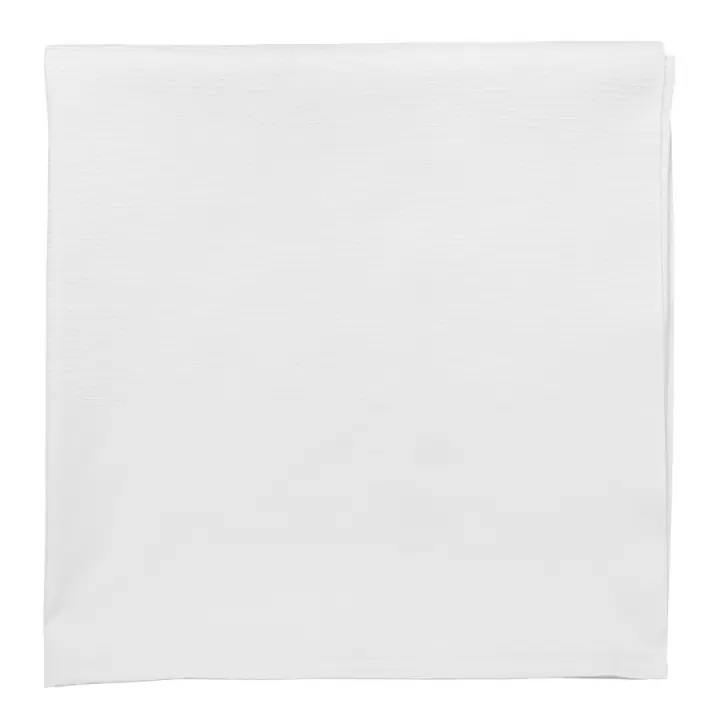 Скатерть жаккардовая белого цвета из хлопка с вышивкой из коллекции essential, 180х260 см