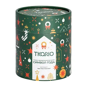 Стакан с декоративной фигуркой Символ года из коллекции new year essential, 300 мл