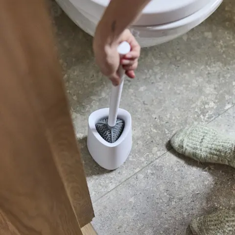 Ершик для унитаза Joseph Joseph Flex 360 Lite, белый ершик с подставкой