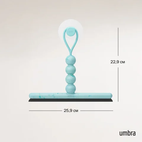 Скребок для зеркал и душа Umbra Nami, светло-голубой