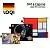 Набор дорожных косметичек LOQI DELAUNAY, KANDINSKY, MONDRIAN