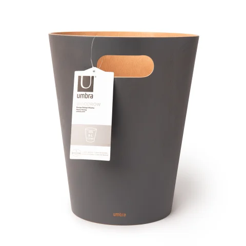 Корзина для мусора Umbra Woodrow, графит