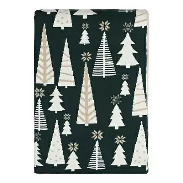 Плед из хлопка с новогодним рисунком whitewood из коллекции new year essential, 130x180 см