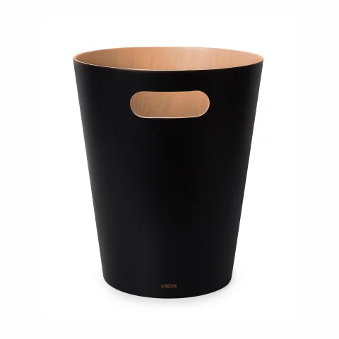 Корзина для мусора Umbra Woodrow, черная
