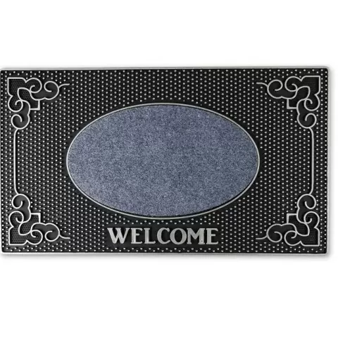 Коврик придверный резиновый Доляна Welcome 40х70 см