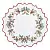 Набор из двух салфеток под приборы festive wreath из коллекции new year essential, D38 см
