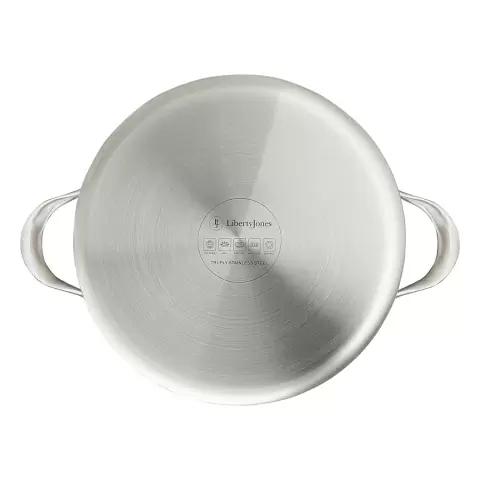 Кастрюля с крышкой 3ply etalon, D24 см, 6 л