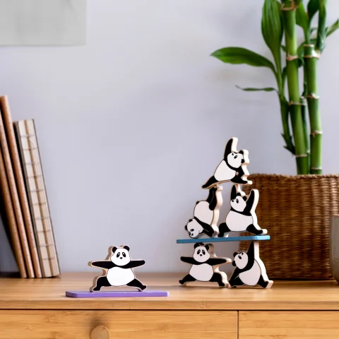 Игра на баланс Peleg Design Zen Panda, настольная игра с пандами для детей и взрослых