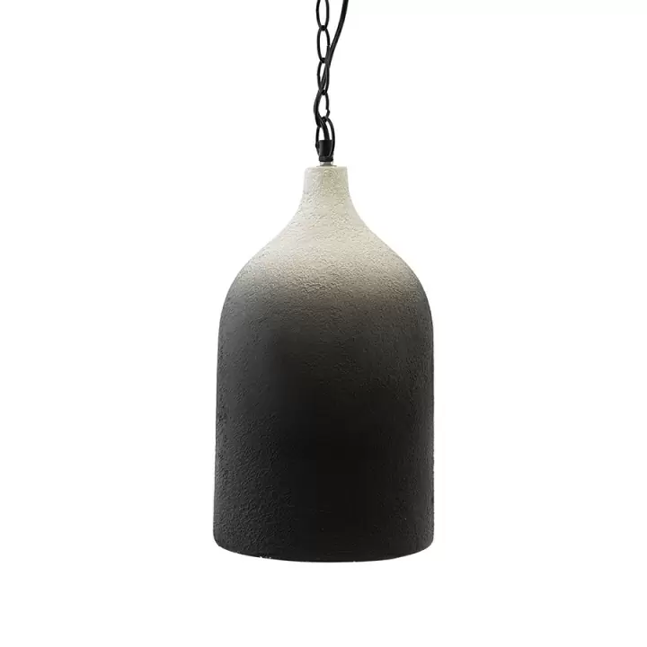 Светильник подвесной sustainable, D22х39 см, черный/белый