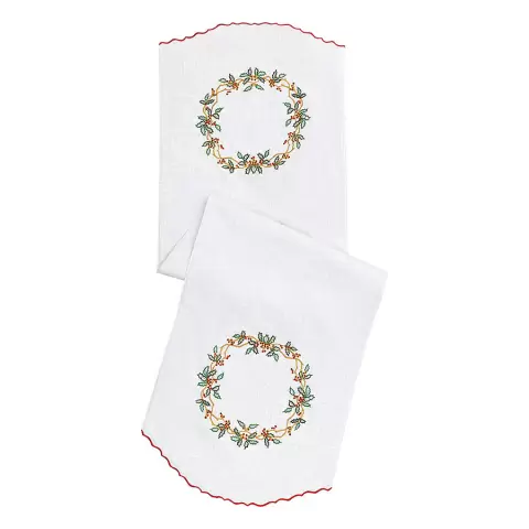 Дорожка на стол festive wreath из коллекции new year essential, 45х150 см