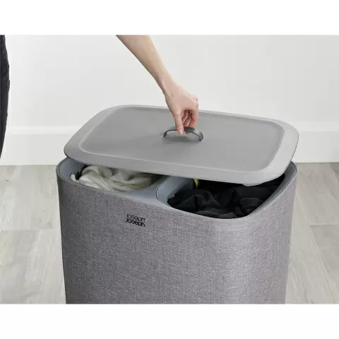 Корзина для белья tota™ 90 л, серая