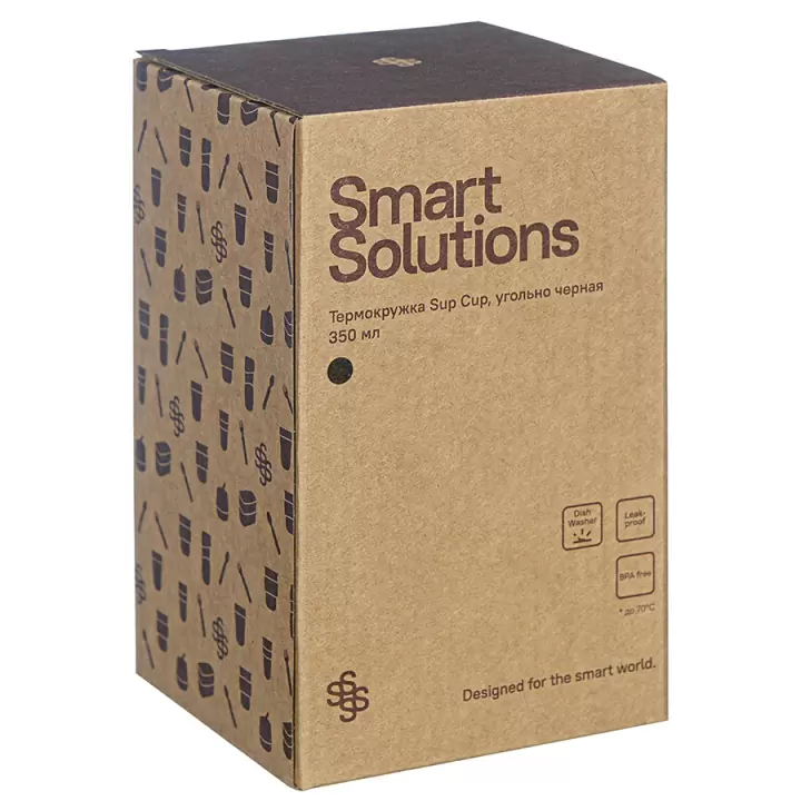 Термокружка Smart Solutions Sup Cup, 350 мл, черная