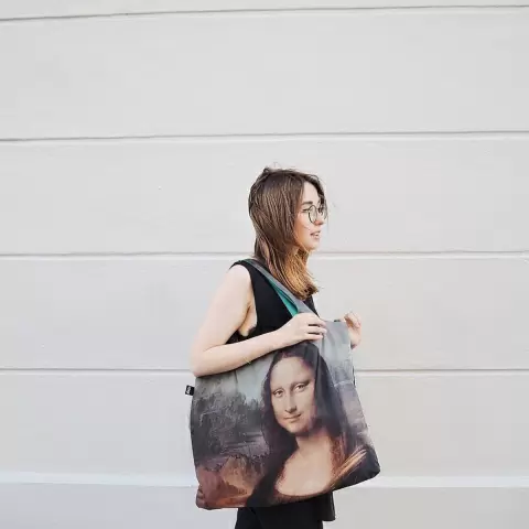 Складная сумка LOQI LEONARDO DA VINCI Mona Lisa