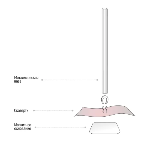 Набор ваз магнитных Peleg Design Magnetic Vase, 5 шт, золотой