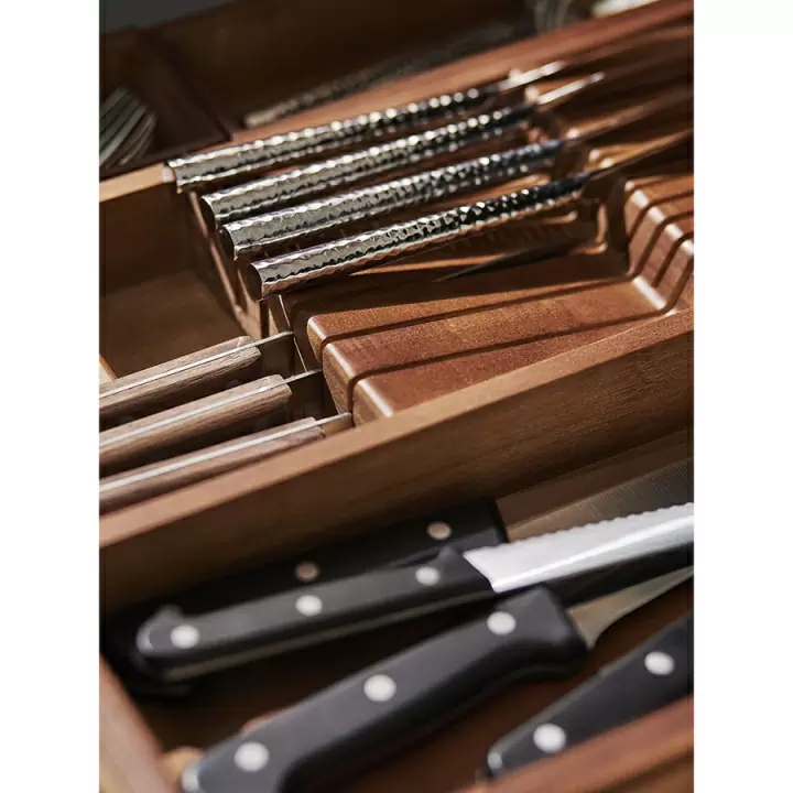 Органайзер для столовых приборов с держателем для ножей bambox, 30х38 см