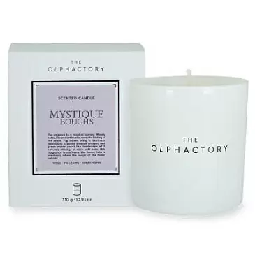 Свеча ароматическая the olphactory, white insignia, mystique boughs, 60 ч