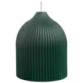 Свеча декоративная темно-зеленого цвета из коллекции edge, 10,5см