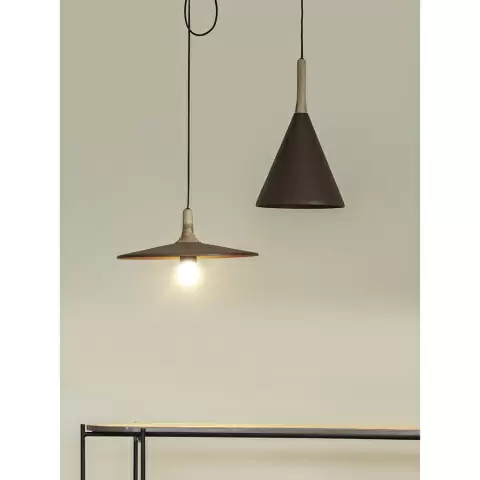 Светильник подвесной mango pyor, D40х13 см, сиреневый