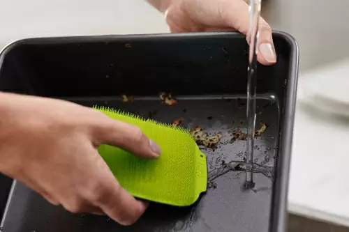 Набор из 2 щеток для мытья посуды CleanTech зеленый
