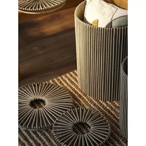 Корзина плетеная dholak grey из коллекции ethnic, размер l