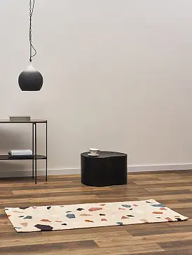 Ковер из хлопка terrazzo poetry из коллекции ethnic, 70х160 см
