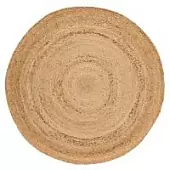 Ковер из джута круглый базовый из коллекции ethnic, 90 см
