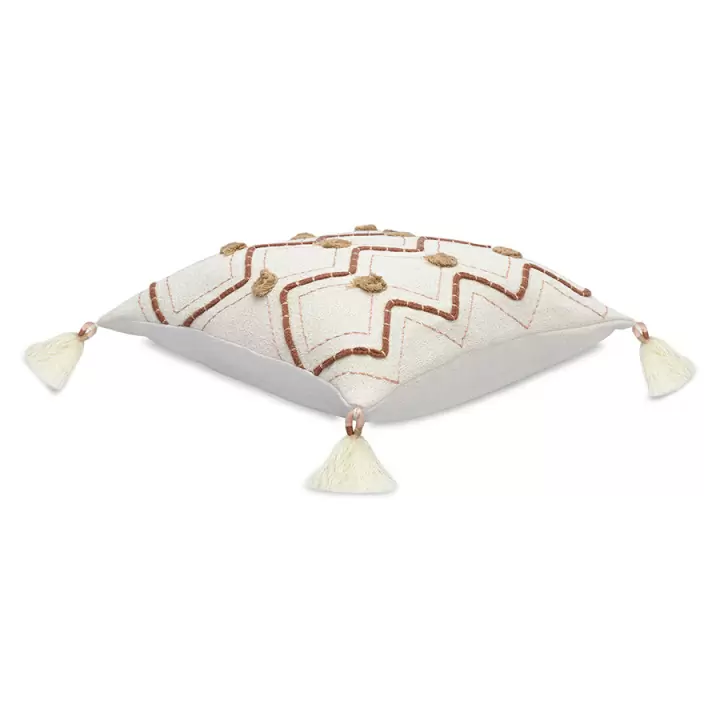Подушка декоративная с кисточками и вышивкой geometry из коллекции ethnic, 45х45 см
