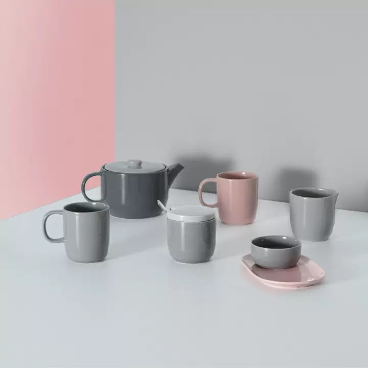 Тарелка сервировочная cafe concept 19,6х12,5 см розовая