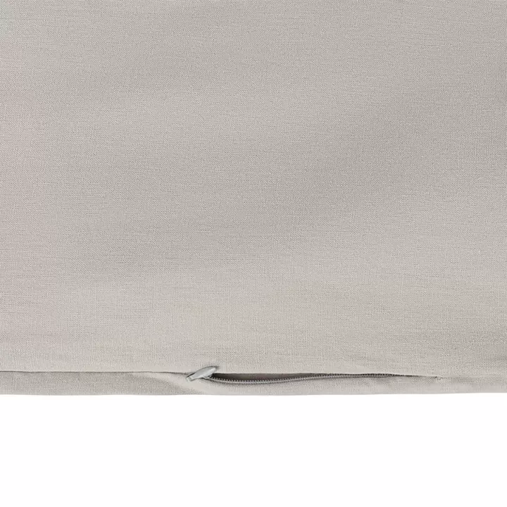 Комплект постельного белья изо льна и хлопка серо-бежевого цвета из коллекции essential, 200х220 см