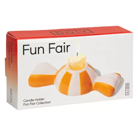Подсвечник funfair, 5,5х12х3 см, оранжевый