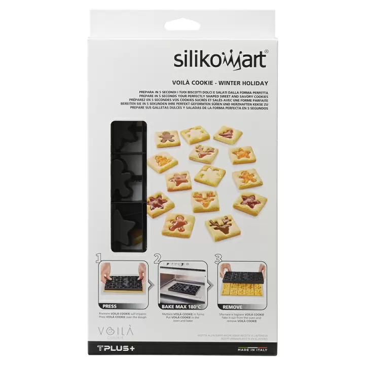 Форма для приготовления печенья Silikomart Winter Holiday 24 х 15 х 2 см