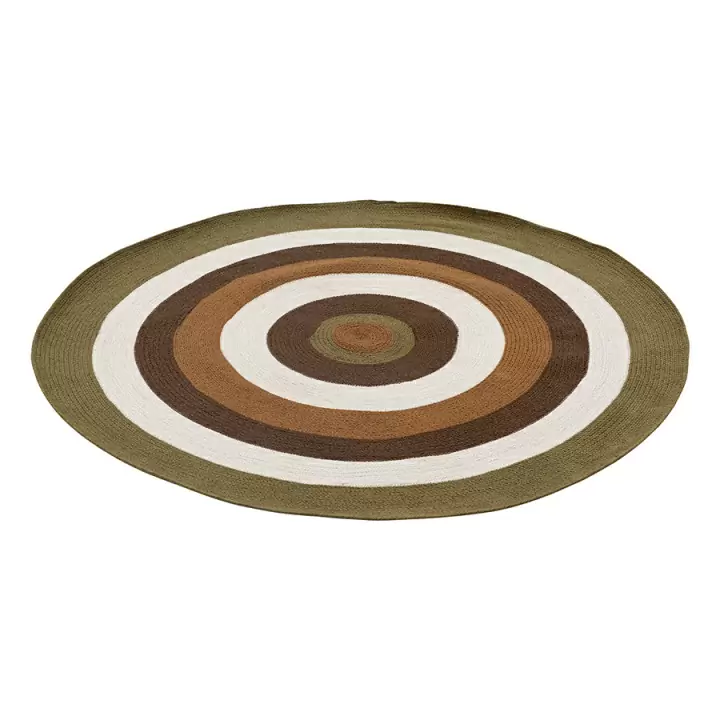 Ковер из хлопка target коричневого цвета из коллекции ethnic, D150 см