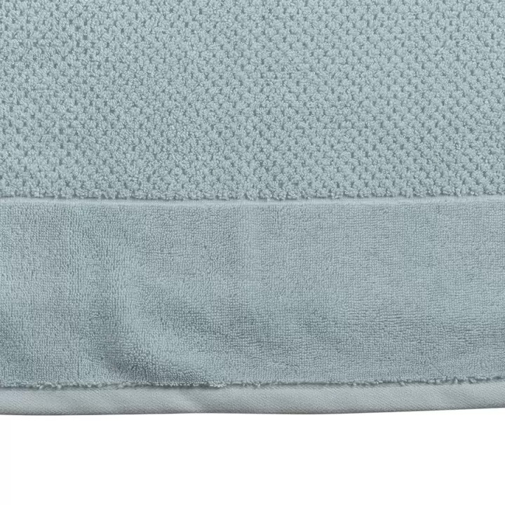 Полотенце банное фактурное голубого цвета из коллекции essential